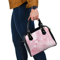 Aloha Hawaii Turtles Floral Shoulder Handbag Pink Marbles Glaze