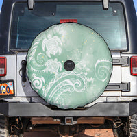 Aloha Hawaii Turtles Floral Spare Tire Cover Seafoam Marbles Glaze