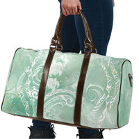 Aloha Hawaii Turtles Floral Travel Bag Seafoam Marbles Glaze