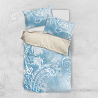 Aloha Hawaii Turtles Floral Bedding Set Aqua Marbles Glaze