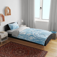 Aloha Hawaii Turtles Floral Bedding Set Aqua Marbles Glaze