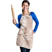 Aloha Hawaii Turtles Floral Apron Taupe Marbles Glaze