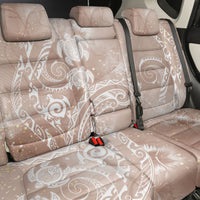 Aloha Hawaii Turtles Floral Back Car Seat Cover Taupe Marbles Glaze