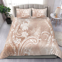 Aloha Hawaii Turtles Floral Bedding Set Taupe Marbles Glaze