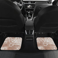 Aloha Hawaii Turtles Floral Car Mats Taupe Marbles Glaze