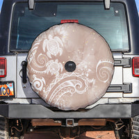 Aloha Hawaii Turtles Floral Spare Tire Cover Taupe Marbles Glaze