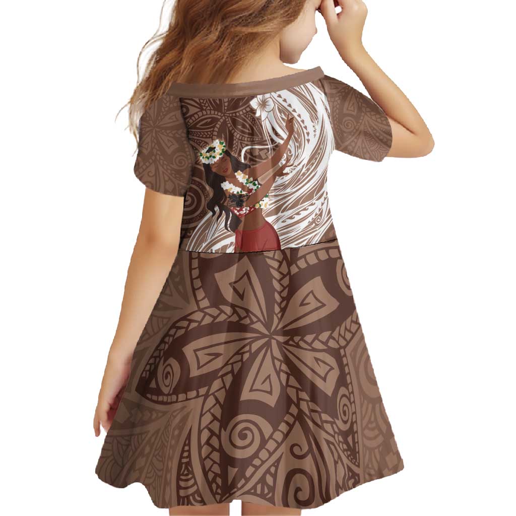 Tahiti Islands Polynesian Plumeria Family Matching Tank Maxi Dress and Hawaiian Shirt Tahitian Vahine 'Ote'a - Beige LT7 - Polynesian Pride