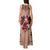 Polynesian Tank Maxi Dress Dog Lover With Border Collie - Sunset At The Beach Brown Ver LT7 - Polynesian Pride