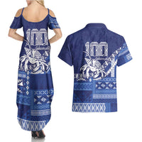 Queen Salote College 100th Anniversary Couples Matching Summer Maxi Dress and Hawaiian Shirt QSC Royal Girls LT7 - Polynesian Pride