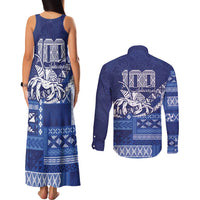 Queen Salote College 100th Anniversary Couples Matching Tank Maxi Dress and Long Sleeve Button Shirt QSC Royal Girls LT7 - Polynesian Pride