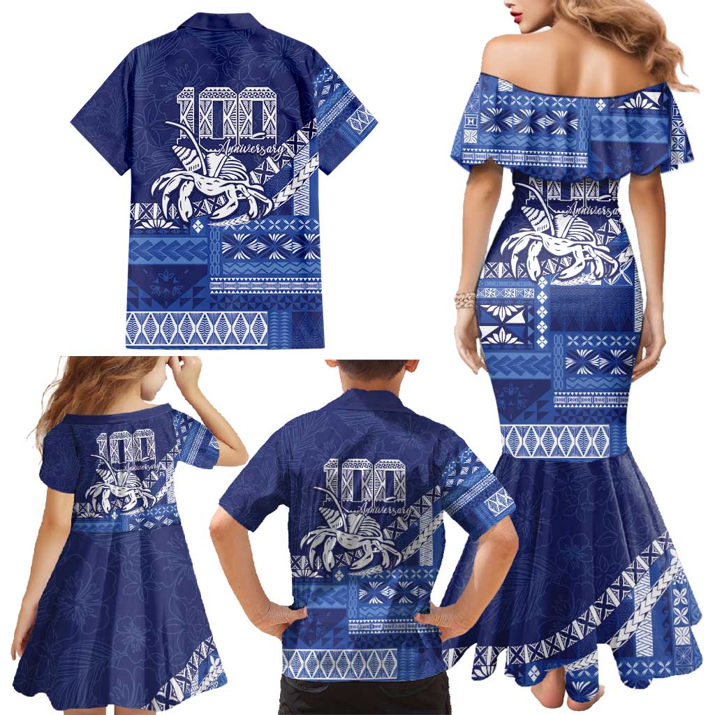 Queen Salote College 100th Anniversary Family Matching Mermaid Dress and Hawaiian Shirt QSC Royal Girls LT7 - Polynesian Pride