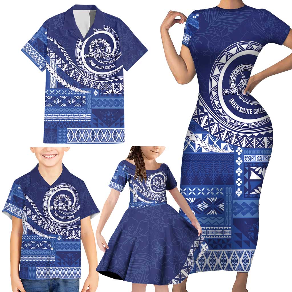 Queen Salote College 100th Anniversary Family Matching Short Sleeve Bodycon Dress and Hawaiian Shirt QSC Royal Girls LT7 - Polynesian Pride
