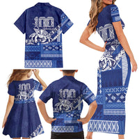 Queen Salote College 100th Anniversary Family Matching Short Sleeve Bodycon Dress and Hawaiian Shirt QSC Royal Girls LT7 - Polynesian Pride