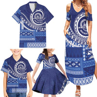 Queen Salote College 100th Anniversary Family Matching Summer Maxi Dress and Hawaiian Shirt QSC Royal Girls LT7 - Polynesian Pride