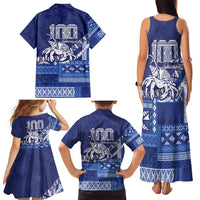 Queen Salote College 100th Anniversary Family Matching Tank Maxi Dress and Hawaiian Shirt QSC Royal Girls LT7 - Polynesian Pride