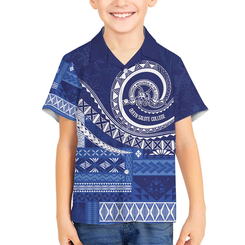 Queen Salote College 100th Anniversary Kid Hawaiian Shirt QSC Royal Girls - Polynesian Pride