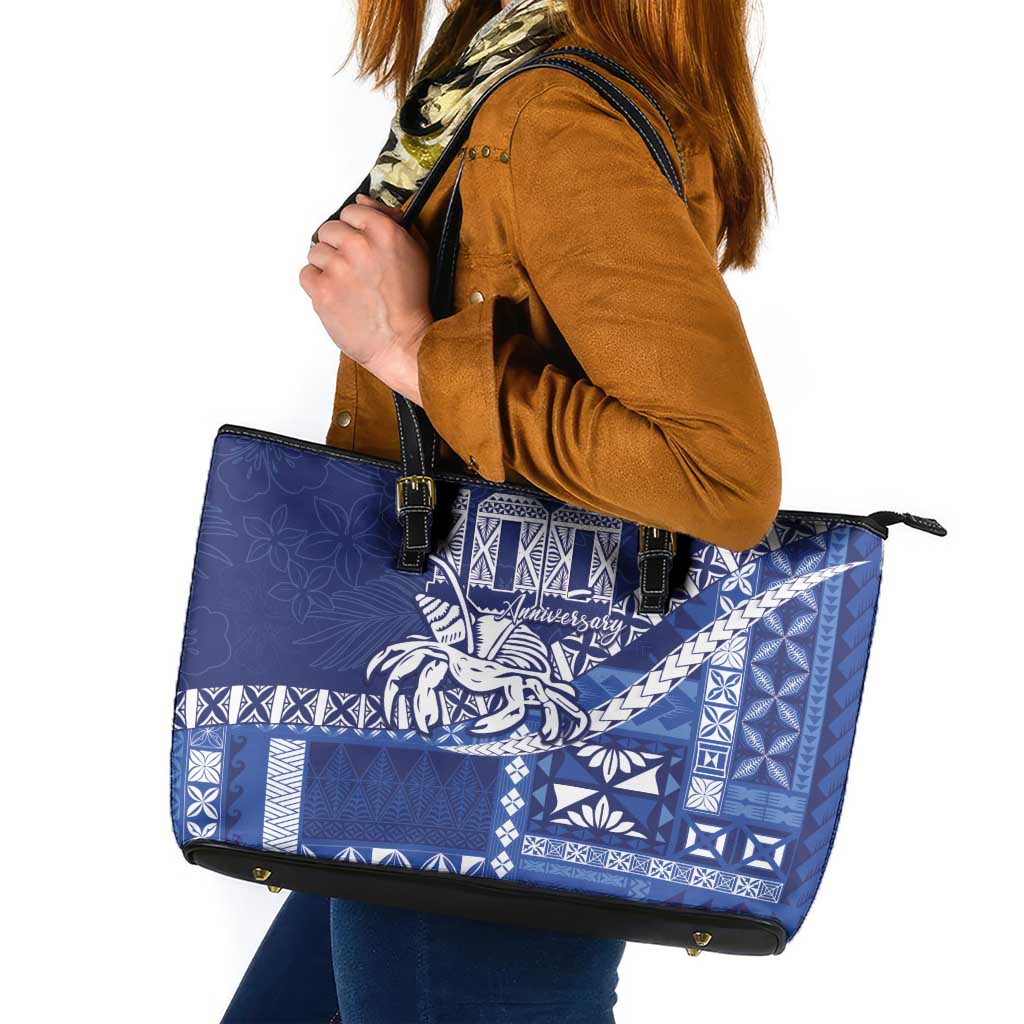 Queen Salote College 100th Anniversary Leather Tote Bag QSC Royal Girls - Polynesian Pride