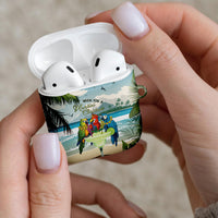 Wish You A Merry Martini Christmas AirPods Case Cocktail Parrot-dise