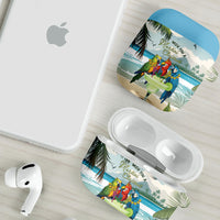 Wish You A Merry Martini Christmas AirPods Case Cocktail Parrot-dise