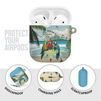 Wish You A Merry Martini Christmas AirPods Case Cocktail Parrot-dise