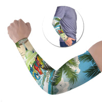 Wish You A Merry Martini Christmas Arm Sleeves Cocktail Parrot-dise