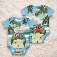 Wish You A Merry Martini Christmas Baby Onesie Cocktail Parrot-dise LT7 - Polynesian Pride