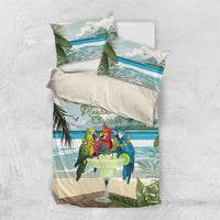 Wish You A Merry Martini Christmas Bedding Set Cocktail Parrot-dise LT7 US Twin 172cm x 218cm Multicolor - Polynesian Pride