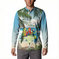 Wish You A Merry Martini Christmas Button Sweatshirt Cocktail Parrot-dise