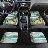 Wish You A Merry Martini Christmas Car Mats Cocktail Parrot-dise LT7 Set 4pcs Multicolor - Polynesian Pride
