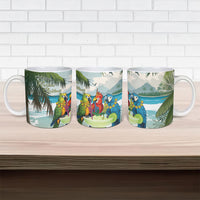 Wish You A Merry Martini Christmas Ceramic Mug Cocktail Parrot-dise