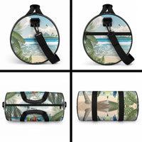 Wish You A Merry Martini Christmas Duffle Bag Cocktail Parrot-dise