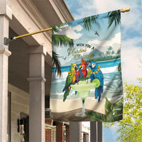 Wish You A Merry Martini Christmas Garden Flag Cocktail Parrot-dise LT7 House Flag Multicolor - Polynesian Pride