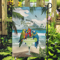 Wish You A Merry Martini Christmas Garden Flag Cocktail Parrot-dise LT7 Garden Flag Multicolor - Polynesian Pride