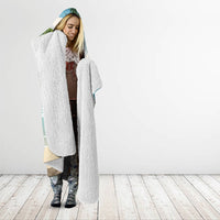 Wish You A Merry Martini Christmas Hooded Blanket Cocktail Parrot-dise