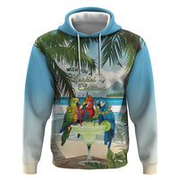 Wish You A Merry Martini Christmas Hoodie Cocktail Parrot-dise LT7 Pullover Hoodie Multicolor - Polynesian Pride