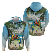 Wish You A Merry Martini Christmas Hoodie Cocktail Parrot-dise LT7 - Polynesian Pride