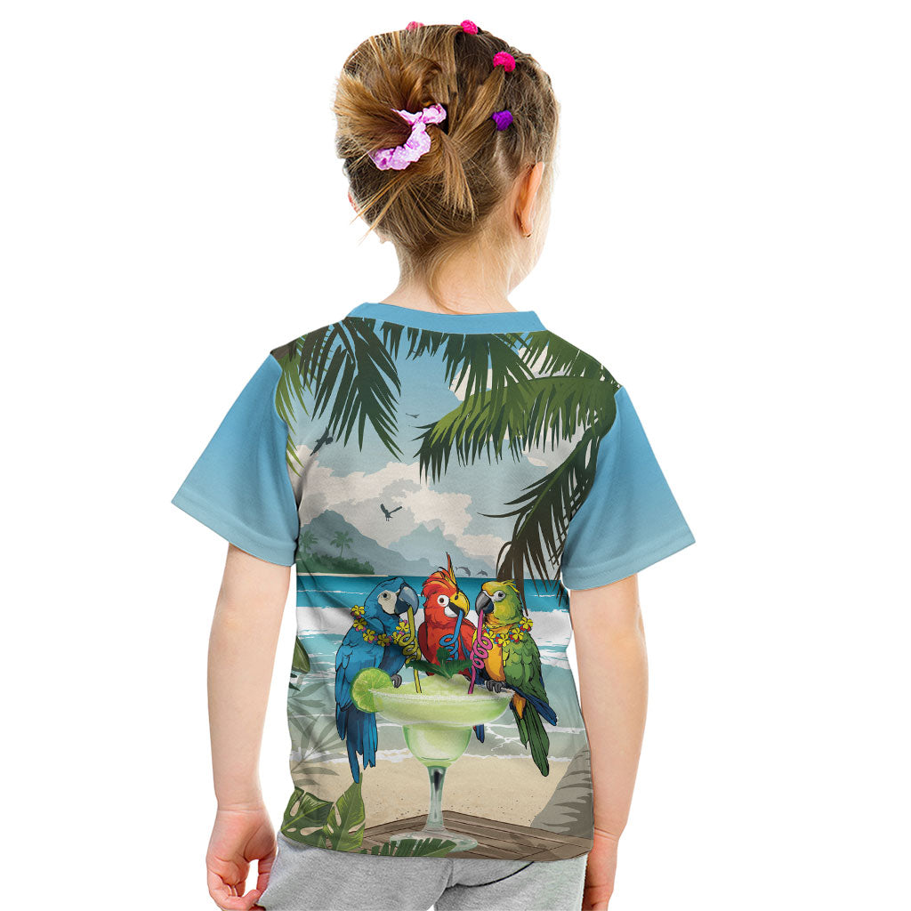 Wish You A Merry Martini Christmas Kid T Shirt Cocktail Parrot-dise