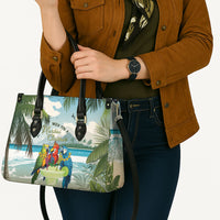 Wish You A Merry Martini Christmas Leather Bag Cocktail Parrot-dise