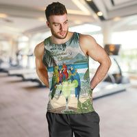 Wish You A Merry Martini Christmas Men Tank Top Cocktail Parrot-dise LT7 Multicolor - Polynesian Pride