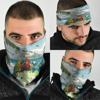 Wish You A Merry Martini Christmas Neck Gaiter Cocktail Parrot-dise