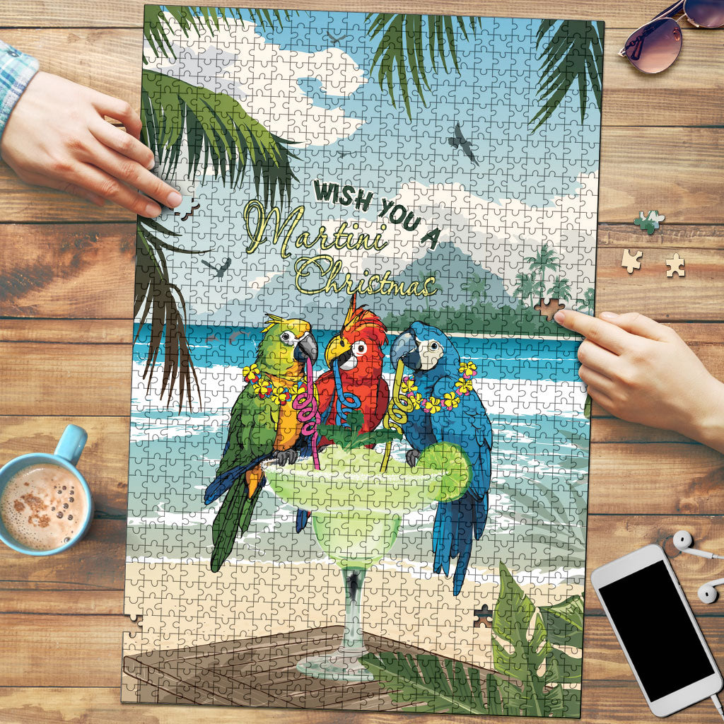 Wish You A Merry Martini Christmas Puzzle Cocktail Parrot-dise LT7 Multicolor - Polynesian Pride