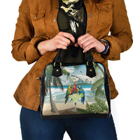 Wish You A Merry Martini Christmas Shoulder Handbag Cocktail Parrot-dise LT7 - Polynesian Pride