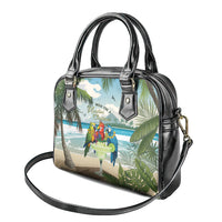 Wish You A Merry Martini Christmas Shoulder Handbag Cocktail Parrot-dise LT7 - Polynesian Pride