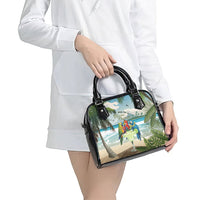 Wish You A Merry Martini Christmas Shoulder Handbag Cocktail Parrot-dise LT7 - Polynesian Pride