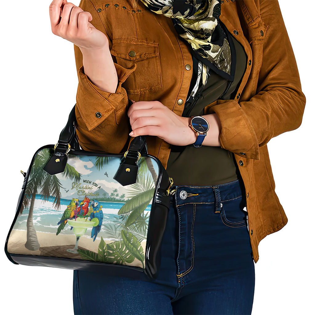 Wish You A Merry Martini Christmas Shoulder Handbag Cocktail Parrot-dise LT7 - Polynesian Pride