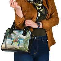 Wish You A Merry Martini Christmas Shoulder Handbag Cocktail Parrot-dise LT7 - Polynesian Pride