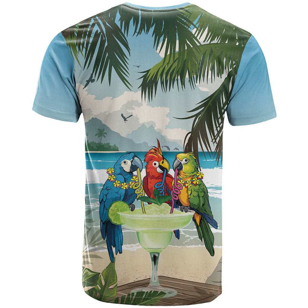 Wish You A Merry Martini Christmas T Shirt Cocktail Parrot-dise LT7 - Polynesian Pride