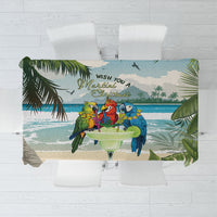Wish You A Merry Martini Christmas Tablecloth Cocktail Parrot-dise LT7 Multicolor - Polynesian Pride