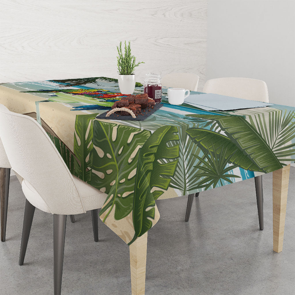 Wish You A Merry Martini Christmas Tablecloth Cocktail Parrot-dise LT7 - Polynesian Pride