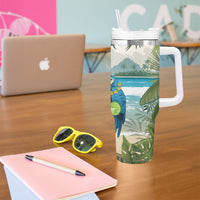 Wish You A Merry Martini Christmas Tumbler With Handle Cocktail Parrot-dise LT7 - Polynesian Pride